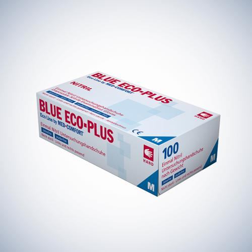 Gants en nitrile Blue Eco-Plus (extra résistants) taille M - Lot de 100 pièces Gants en nitrile Blue Eco-Plus (extra résistants) taille M - Lot de 100 pièces