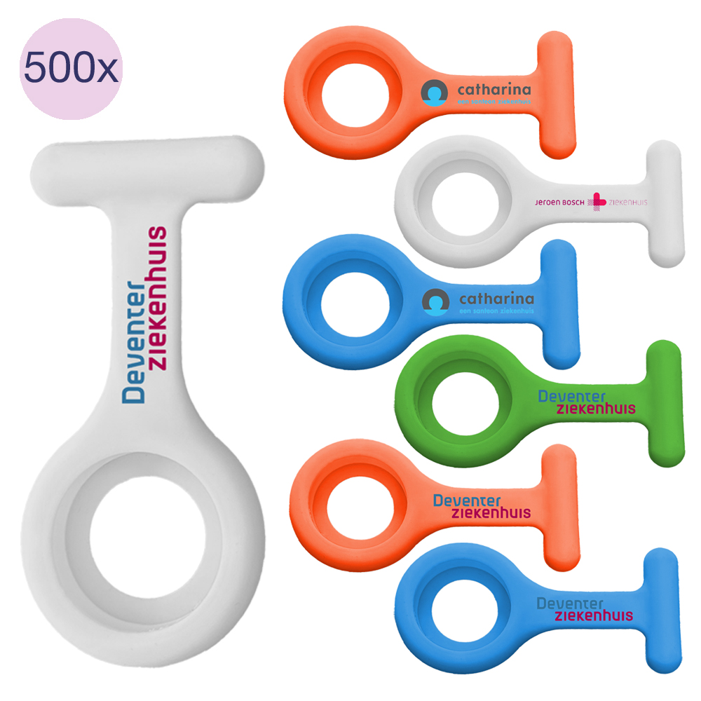500x Silikongehäuse für Schwesternuhr mit Logo