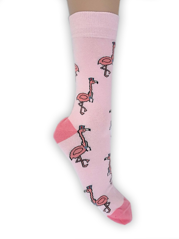 Happy Dames Sokken Flamingo