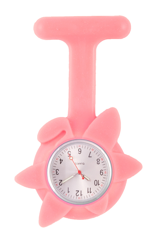 lsw517sd Reloj de enfermera Flor Primavera Negro