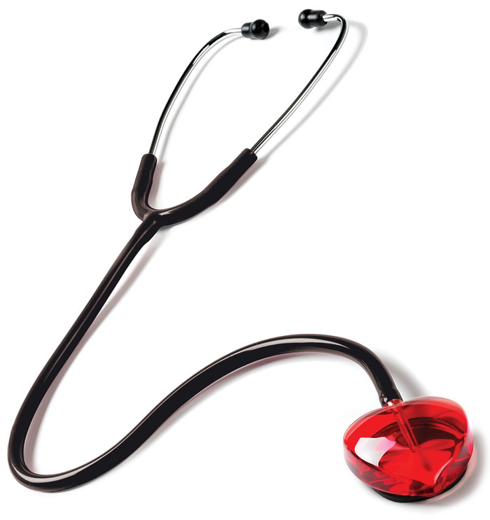 Stethoscope Clear Sound - Heart Edition Red