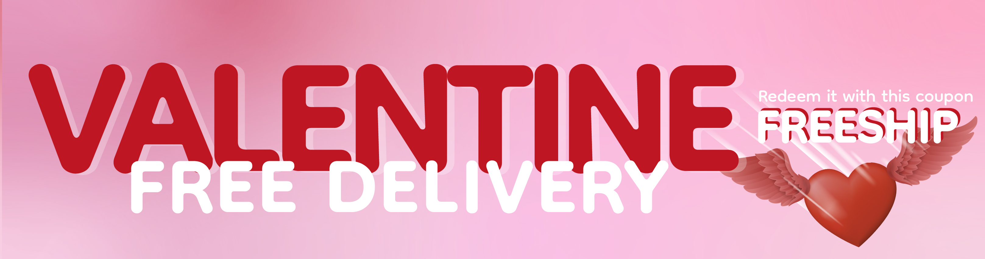 Valentine's Day free delivery coupon for nurses and healthcare staff, allowing them to redeem free shipping on medical apparel, footwear and supplies.