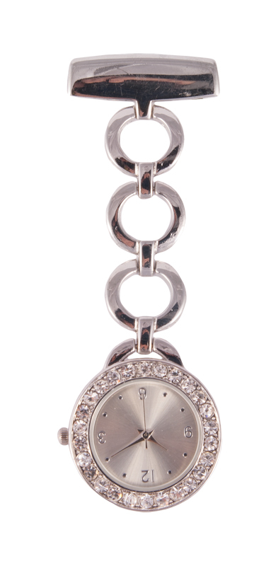 Nurses Fob Watch Round Silver