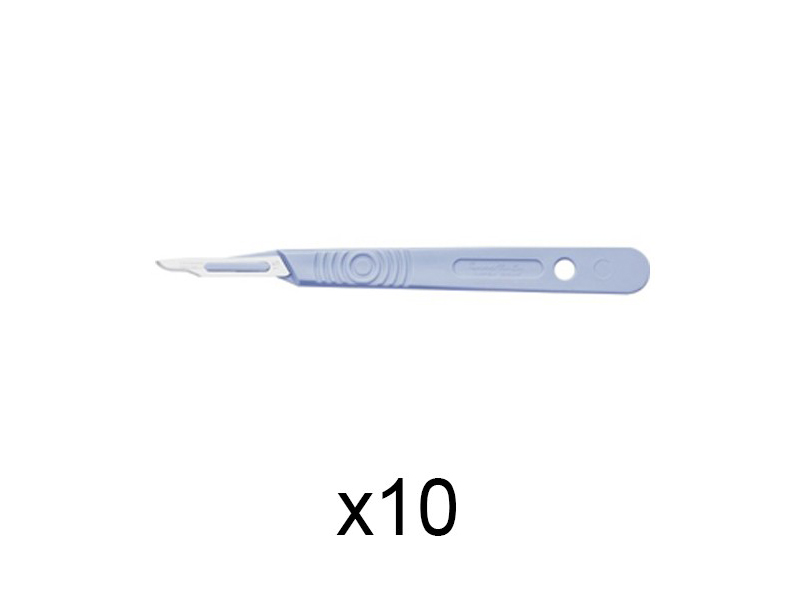 Disposable Scalpel with Plastic Handle Ster. (10 pcs) Nr. 10