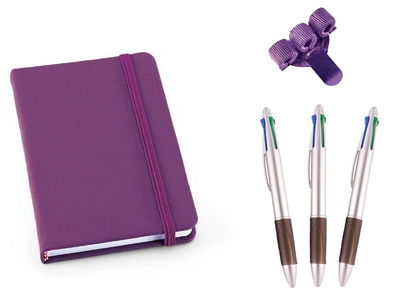 Set Notizbuch A6 Lila Set Notizbuch A6 Lila