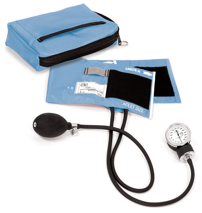 Premium Aneroid Sphygmomanometer with Carry Case Ceil Blue