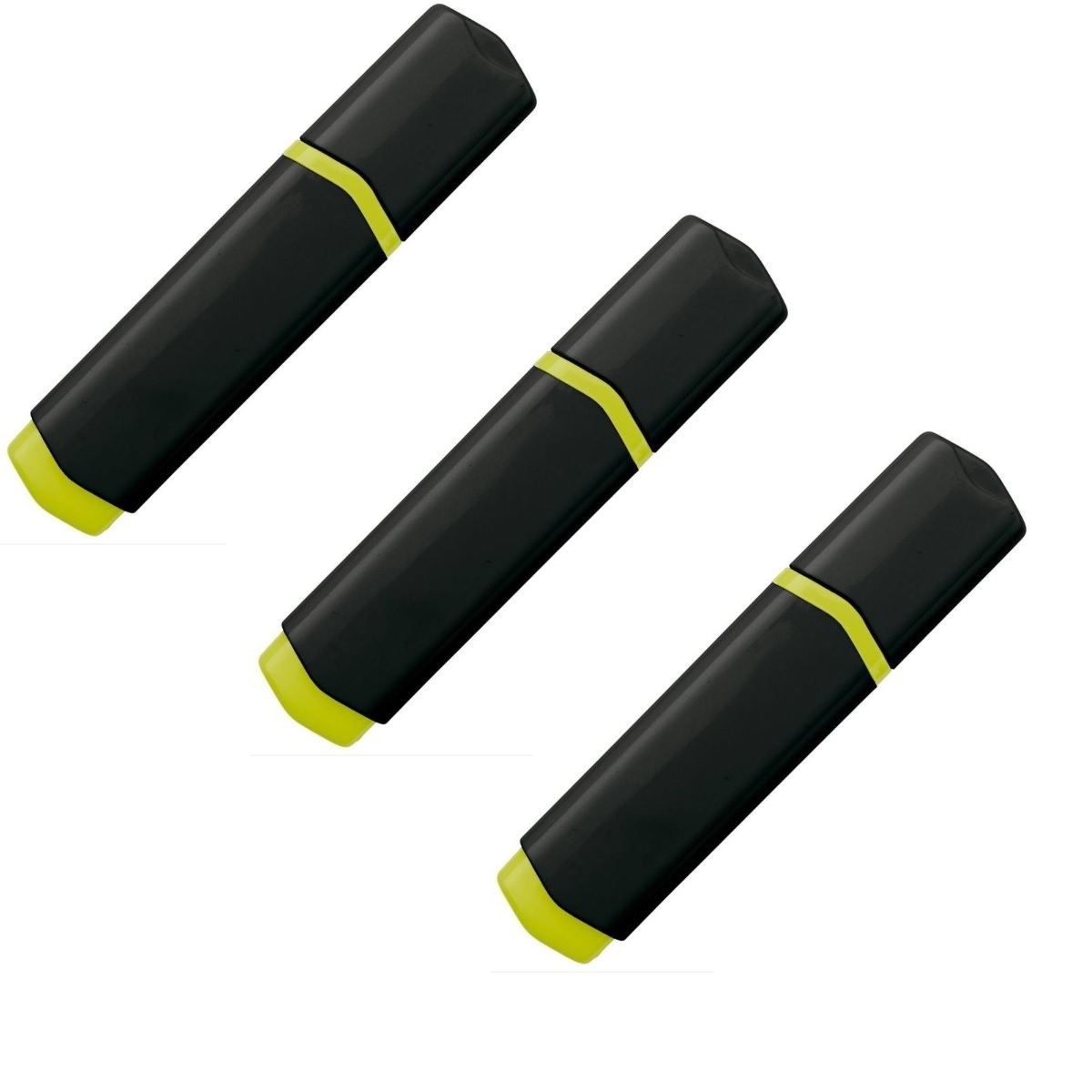 Highlighter 3 Pack Black Yellow
