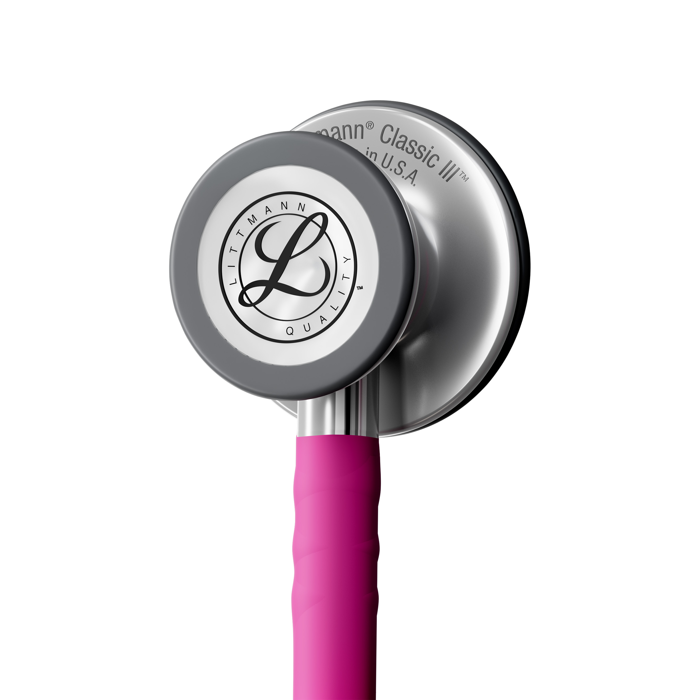 Pink stethoscope for nurses and healthcare professionals featuring a durable stainless steel chestpiece for accurate clinical diagnostics.
