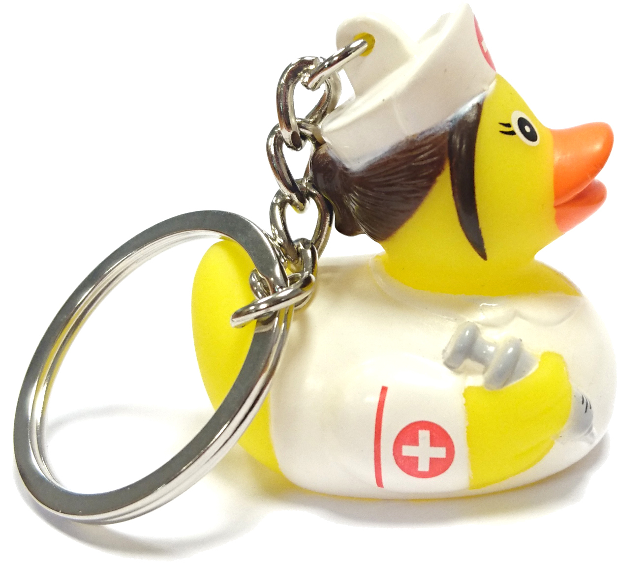 Nurse Rubber Duck Keychain