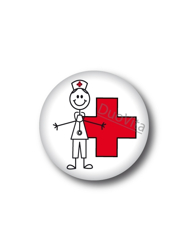 Button Stick Nurse Cross