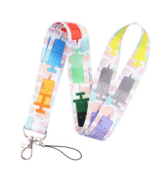 Sicherheits-Schlüsselband Pflege Symbole Sicherheits-Schlüsselband Pflege Symbole