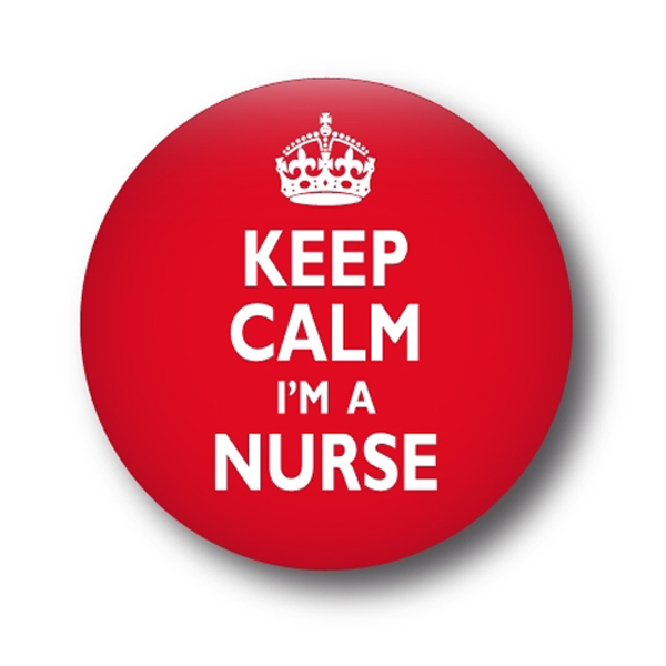 Button Keep Calm Logo, insigne, Symbool