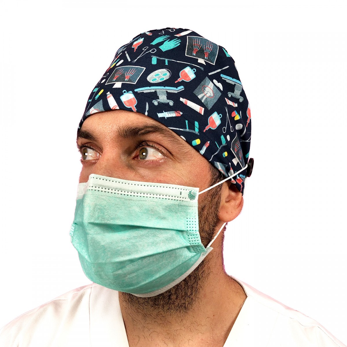 Enfermania Calot Chirurgical - Cheveux Courts Hoed, Pet, Volwassene, Man, Persoon