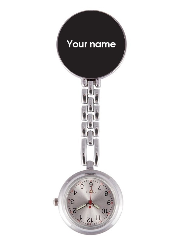 Reloj de bolsillo para enfermeras con Nombre