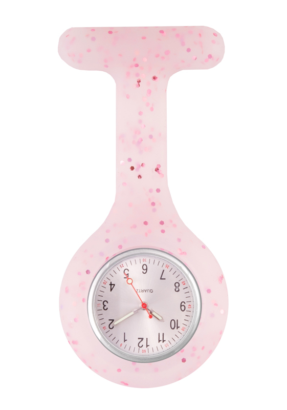 lsw717 Reloj Enfermera Silicona Brillo Violeta