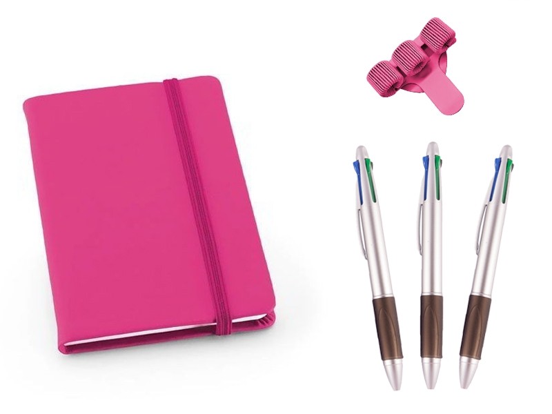 Set Notizbuch A6 Rosa Set Notizbuch A6 Rosa