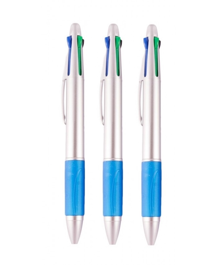 4 Colours Pens 3-Pack Blue