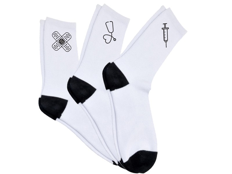 Dames Verpleegkundige Sokken Set Symbolen