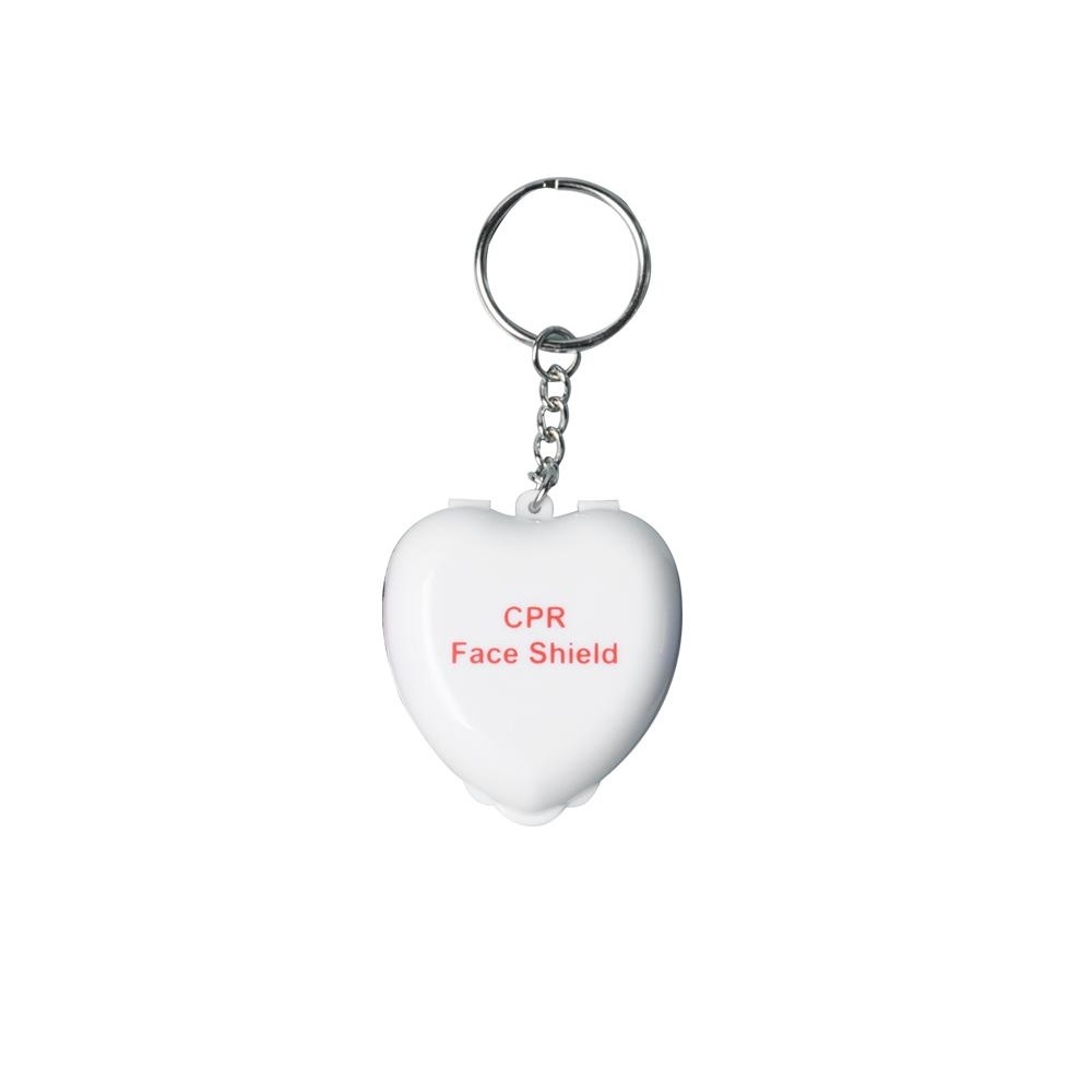 CPR Mask Key Ring Heart | NursesDNA