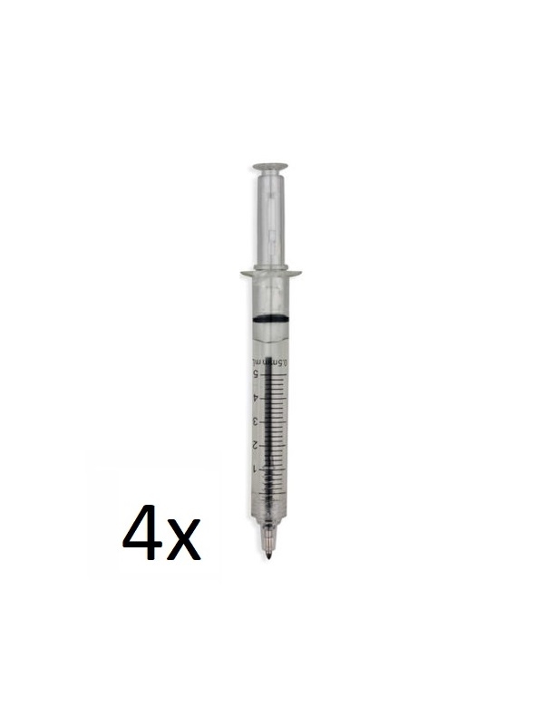 Syringe Pen Transparent 4pcs