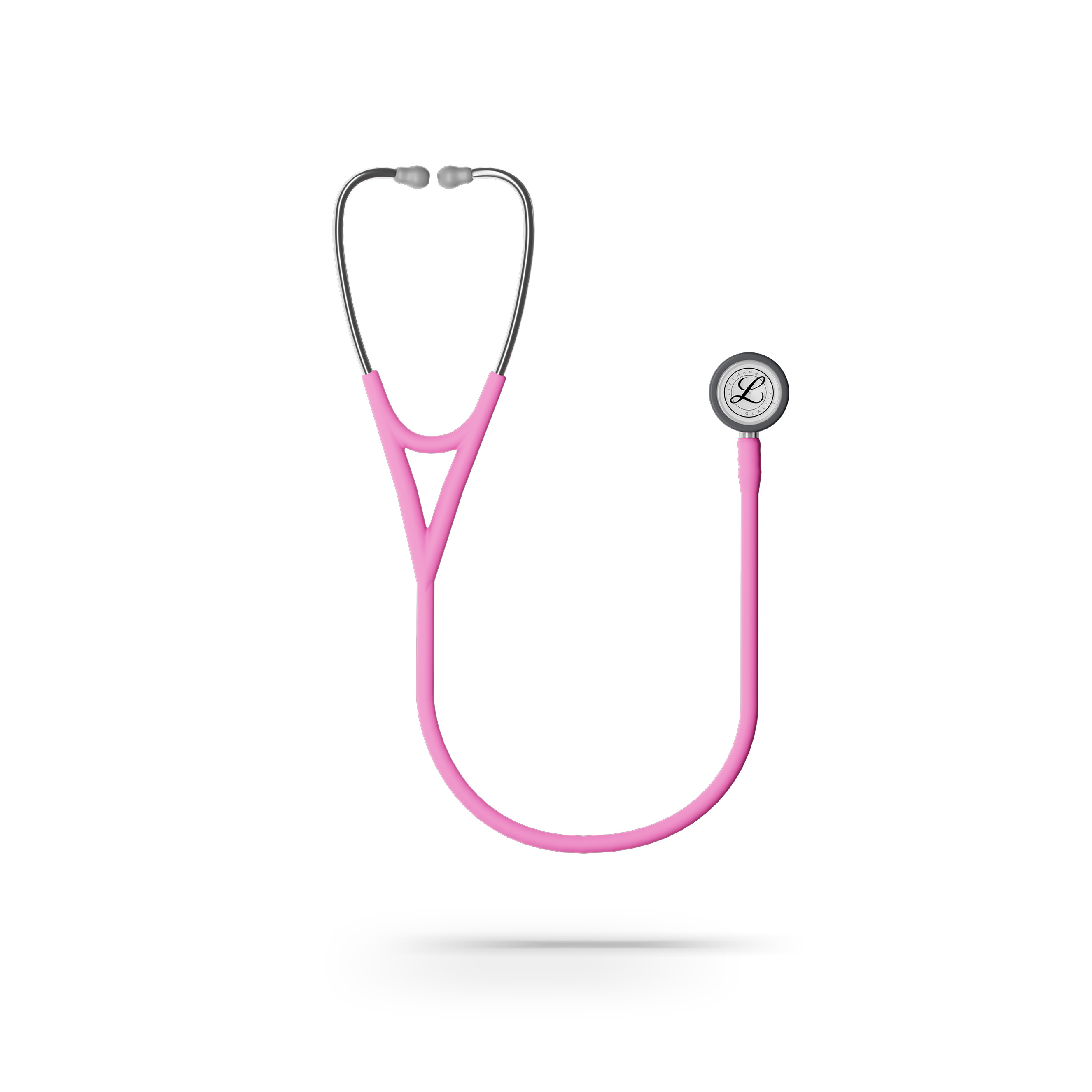 Pink stethoscope for nurses and healthcare professionals featuring a lightweight design and high acoustic sensitivity for clinical exams.