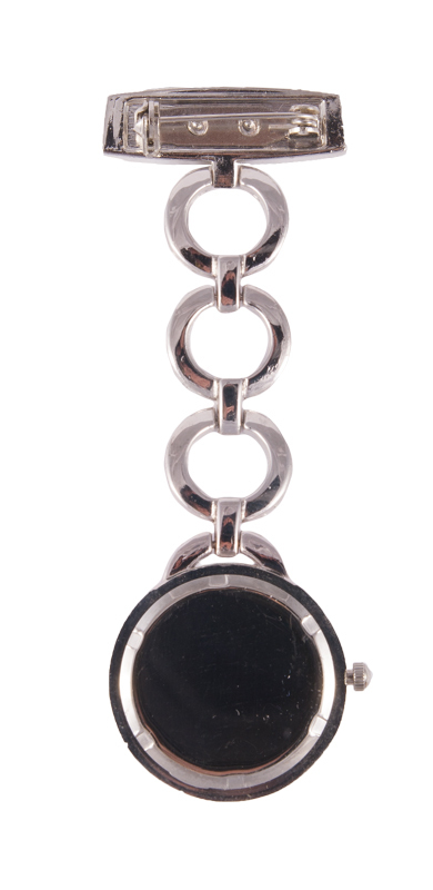 Nurses Fob Watch Round Silver