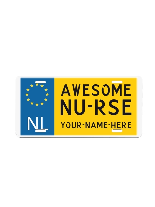 nummerbord-nl-awesome-nurse-name