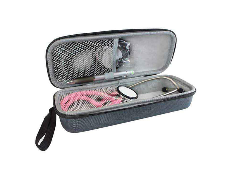 Hospitrix Trousse Gris pour Stéthoscope Premium avec Nom