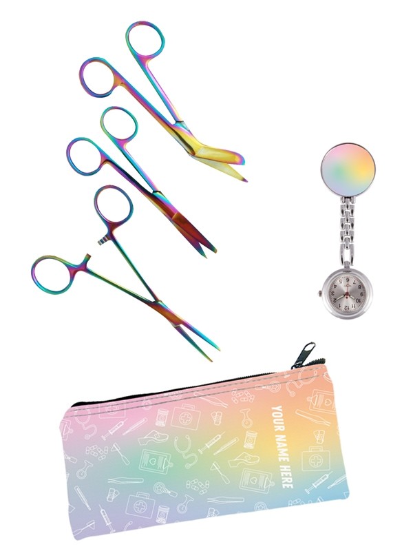 Set Persönliche Ausrüstung Pastel Regenbogen