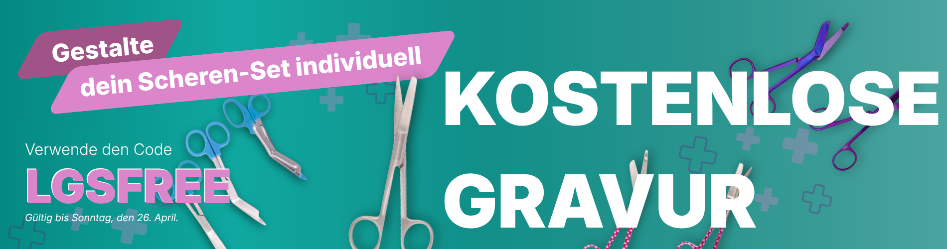 Buntes Scherenset für medizinisches Fachpersonal mit ergonomischen Griffen für eine komfortable Nutzung.