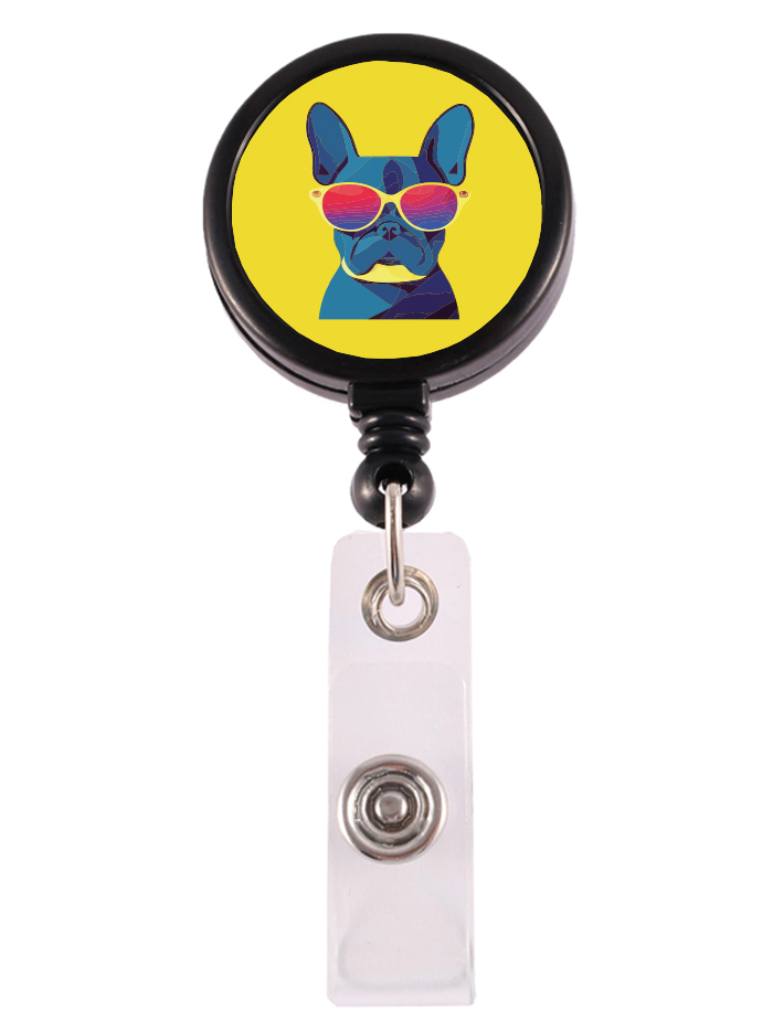 Retracteze ID-Holder Pop Bulldog Sølv Retracteze ID-Holder Pop Bulldog Sølv